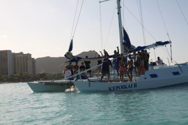 catamaran sunset sail waikiki