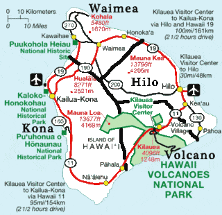 Big Island Districts: Kona, Hilo, Volcano and Waimea