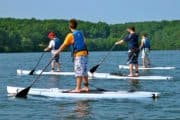 Stand up paddle surfing