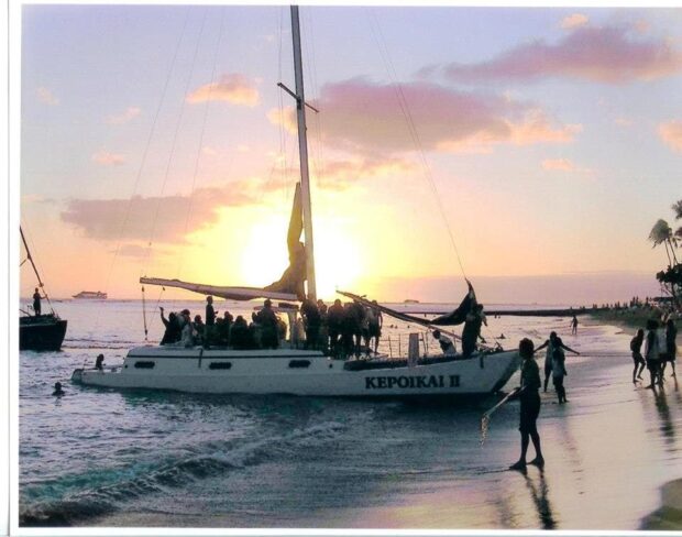 catamaran sunset sail waikiki