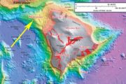 Bathymetric map of the Big Island