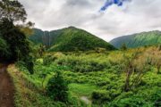 hi'ilawe falls, waterfall, big island, hawaii, waipi'o valley