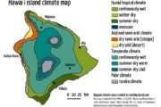 Climate zones of the Big Island of Hawaii