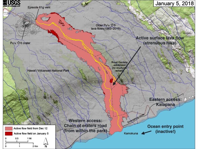 Hawaii Big Island Lava Zone Map