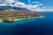 Aerial view of the Kaanapali Resort Area