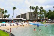 Kamakahonu (King Kam) Beach in Kona on the Big Island of Hawaii