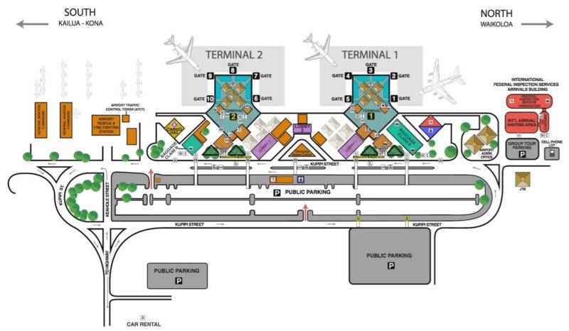 Map Kona Airport 800x466 