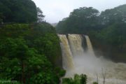 rainbow falls, waterfall, big island, hawaii, big waterfall