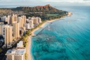 wakiki beach and diamond head, oahu