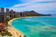 Waikiki Beach and the Diamond Head crater